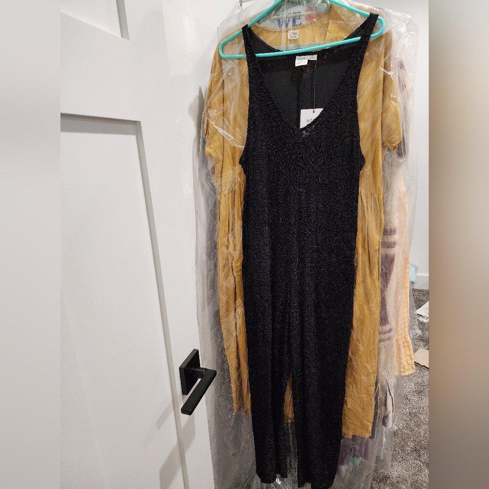 REVOLVE Somedays Lovin Jumpsuit Velvet Design New Size Small